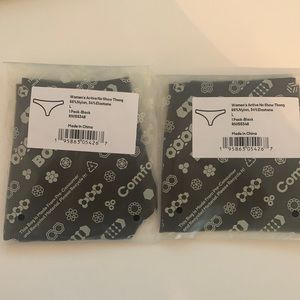 Bombas Active No Show Thong (2 pair) - size Large